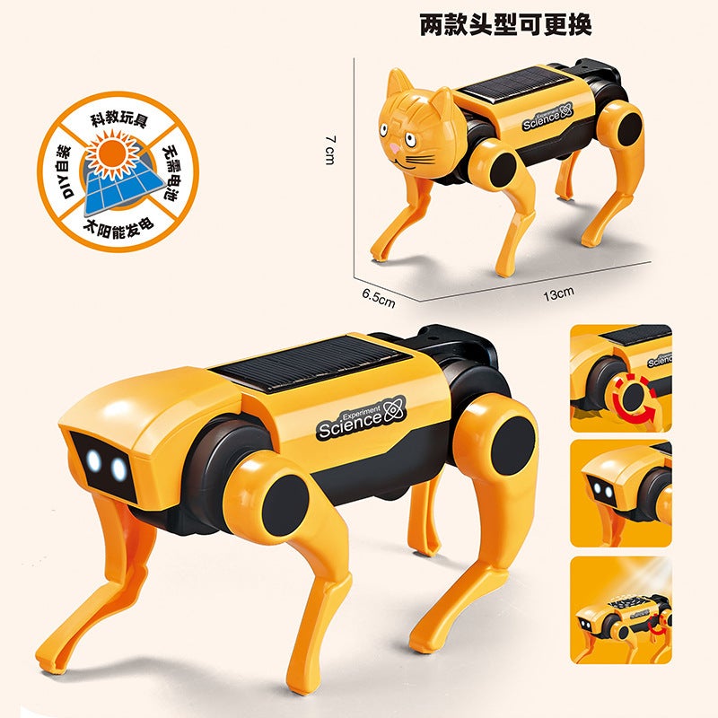Steam Solar Electric Mechanical Dog Children'S Scientific Assembled Toys Educational Robot - Image 5